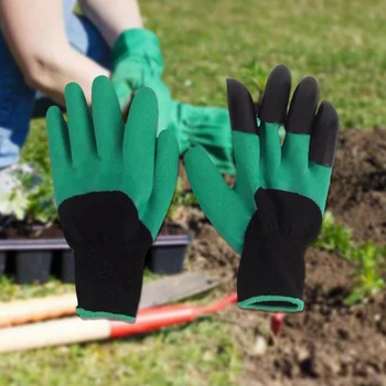 Garden Digging Gloves Beach Waterproof Work Glove With Claws Rubber Work Mittens For Dig Plant Durable Green Non-Slip Outdoor 
Garden Digging Gloves Beach Waterproof Work Glove With Claws Rubber Work Mittens For Dig Plant Durable Green Non-Slip Outdoor