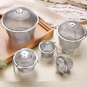 5 Size Stainless Steel Tea Strainer Infuser Kitchen Tools Locking Ball Mesh Spice Cooking Herbal Tea Tea Tools Ball Drinkin R8M1
5 Size Stainless Steel Tea Strainer Infuser Kitchen Tools Locking Ball Mesh Spice Cooking Herbal Tea Tea Tools Ball Drinkin R8M1