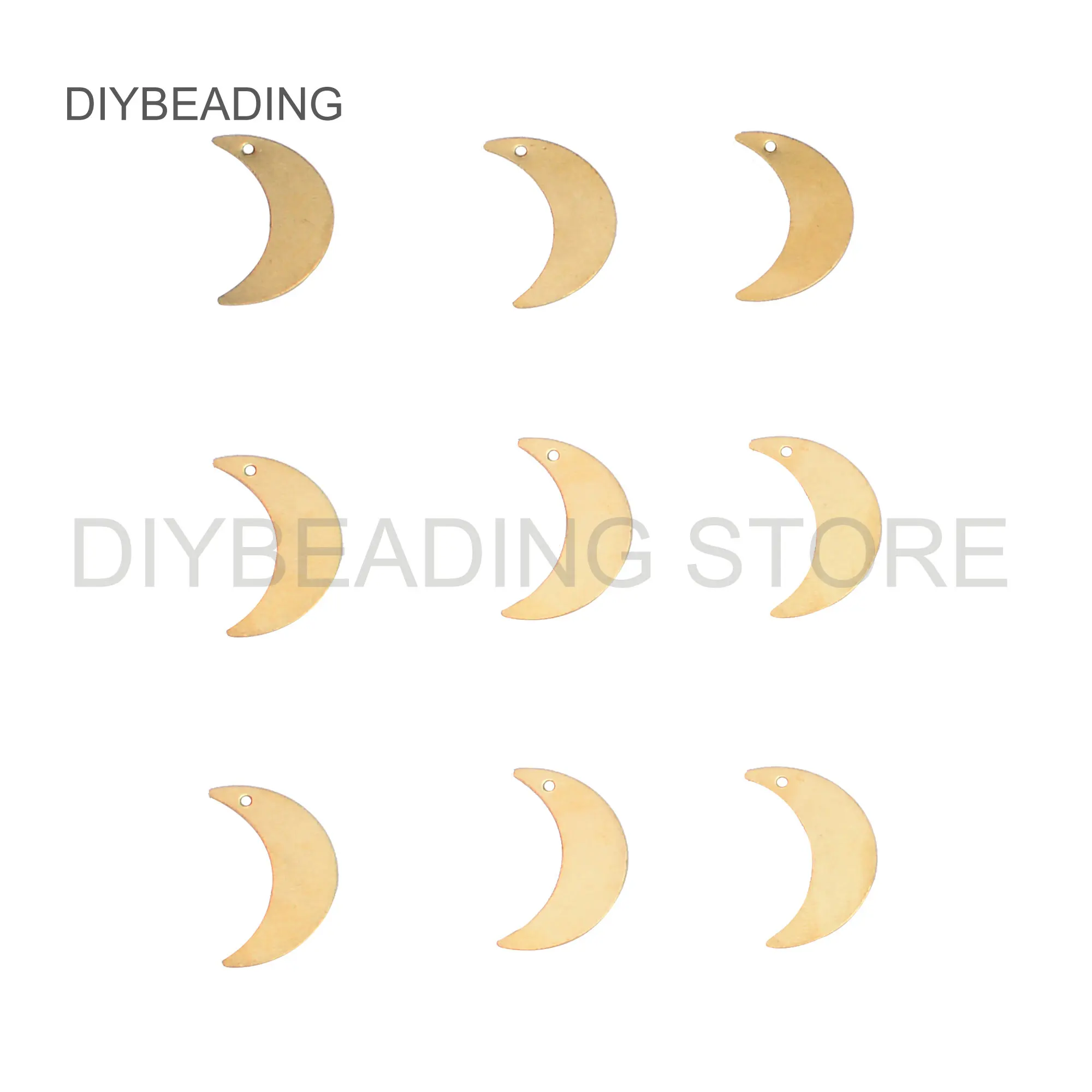 20-1000 Pcs Brass Crescent Charms Finding Wholesale Half Moon Shape Thin Blank Pendant Stamping Tag for Earrings Making (22mm)
20-1000 Pcs Brass Crescent Charms Finding Wholesale Half Moon Shape Thin Blank Pendant Stamping Tag for Earrings Making (22mm)