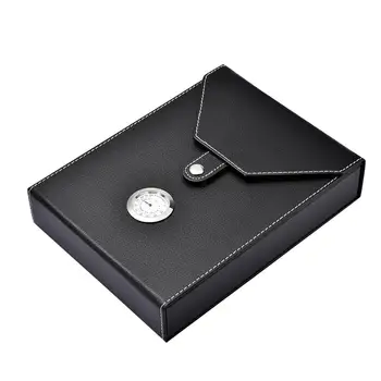 Portable Black Cigar Humidor Travel Travel Hand Cigar Leather Box Mini 8/10 Stick Hygrometer Cigar Storage Case Container
Portable Black Cigar Humidor Travel Travel Hand Cigar Leather Box Mini 8/10 Stick Hygrometer Cigar Storage Case Container