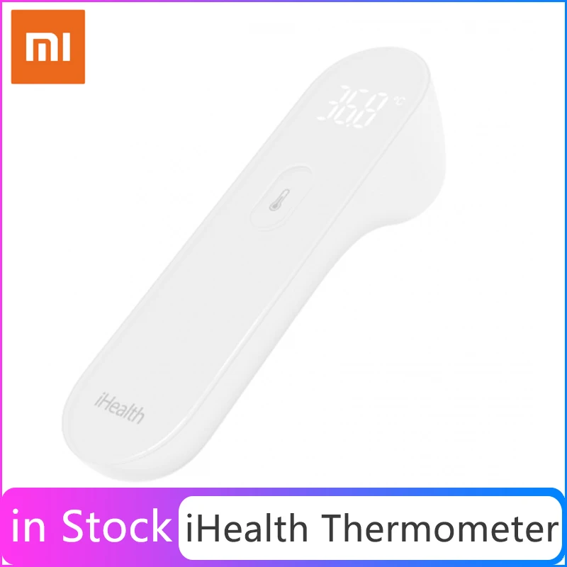 Original Xiaomi Mijia iHealth Thermometer Accurate Digital Fever Infrared Clinical Thermometer NoContact Measurement LED display
Original Xiaomi Mijia iHealth Thermometer Accurate Digital Fever Infrared Clinical Thermometer NoContact Measurement LED display