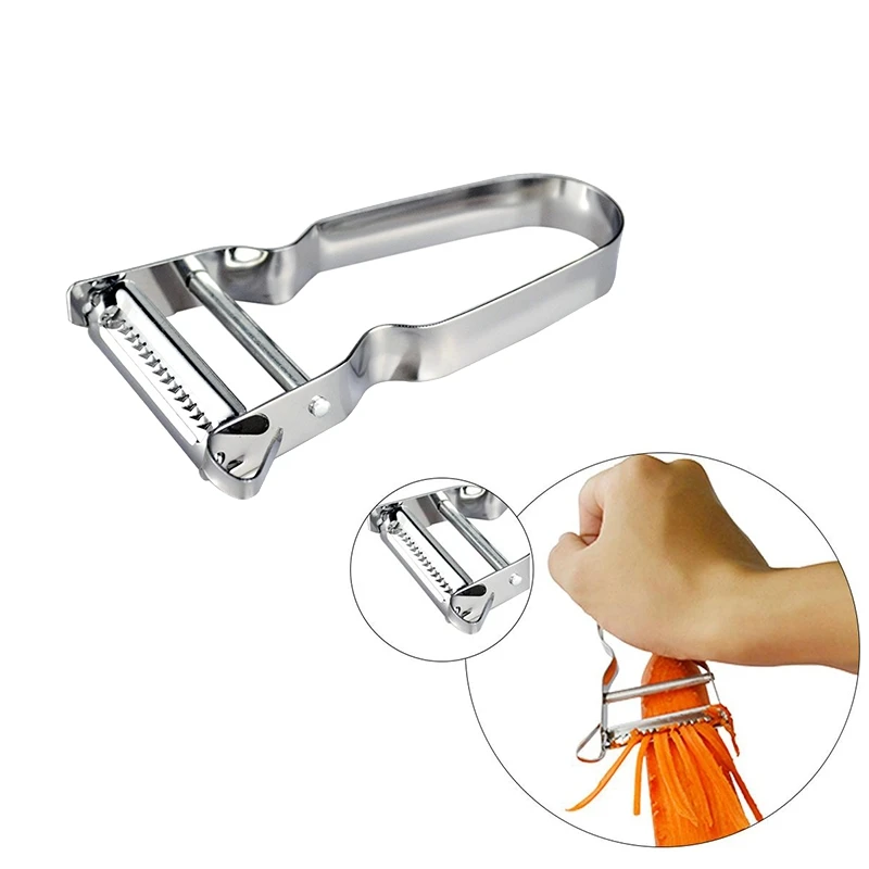 Kitchen Accessories Stainless Steel Multifunctional Fruit Vegetable Scraper Peeling Device Ingenious Peeler Cutter tools
Kitchen Accessories Stainless Steel Multifunctional Fruit Vegetable Scraper Peeling Device Ingenious Peeler Cutter tools