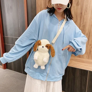 Fashion Plush Women's Toy Shoulder Bag Cartoon Messenger Bag Children's Student Gift Cute Dog Doll Bag 
Fashion Plush Women's Toy Shoulder Bag Cartoon Messenger Bag Children's Student Gift Cute Dog Doll Bag