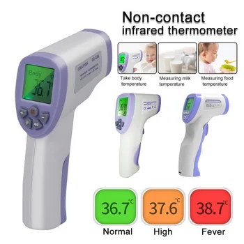 New Non-Contact Thermometer Infrared Forehead Digital Temperature Fever Alarm Instant Reading LCD Display
New Non-Contact Thermometer Infrared Forehead Digital Temperature Fever Alarm Instant Reading LCD Display