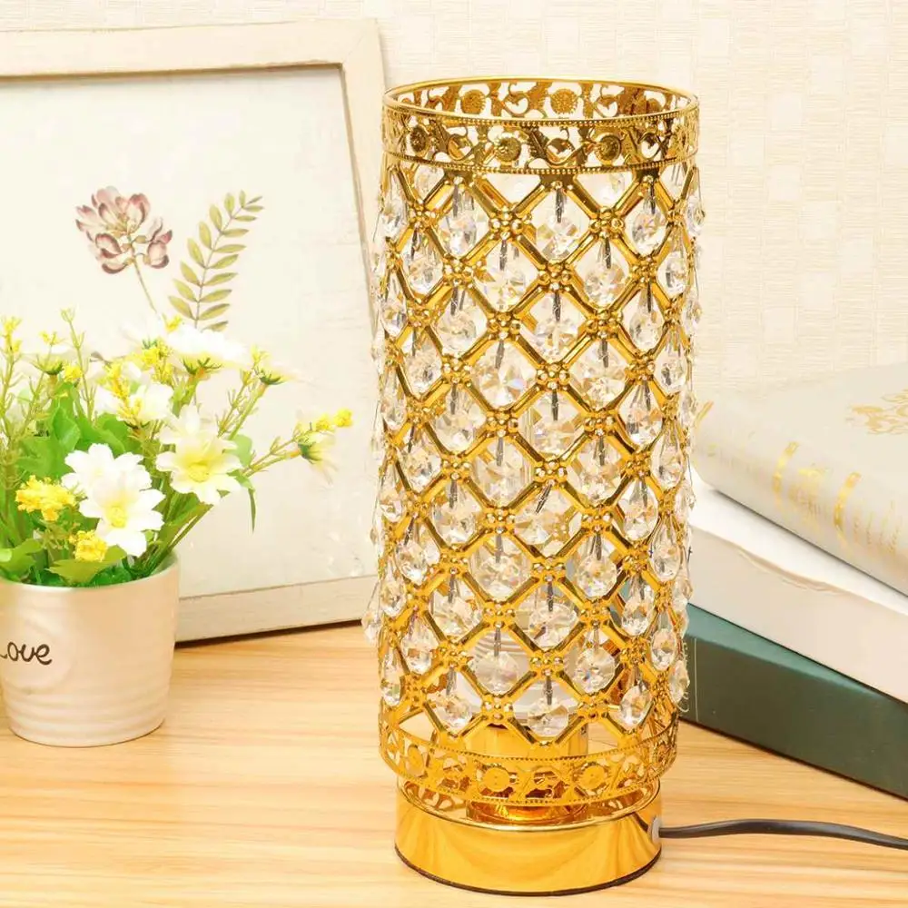 Crystal Desk Table Lamp Light Gold/Silver Modern Beside Night Lamp E27 Holder Home Bedroom Decoration Adjustable Indoor Lighting
Crystal Desk Table Lamp Light Gold/Silver Modern Beside Night Lamp E27 Holder Home Bedroom Decoration Adjustable Indoor Lighting