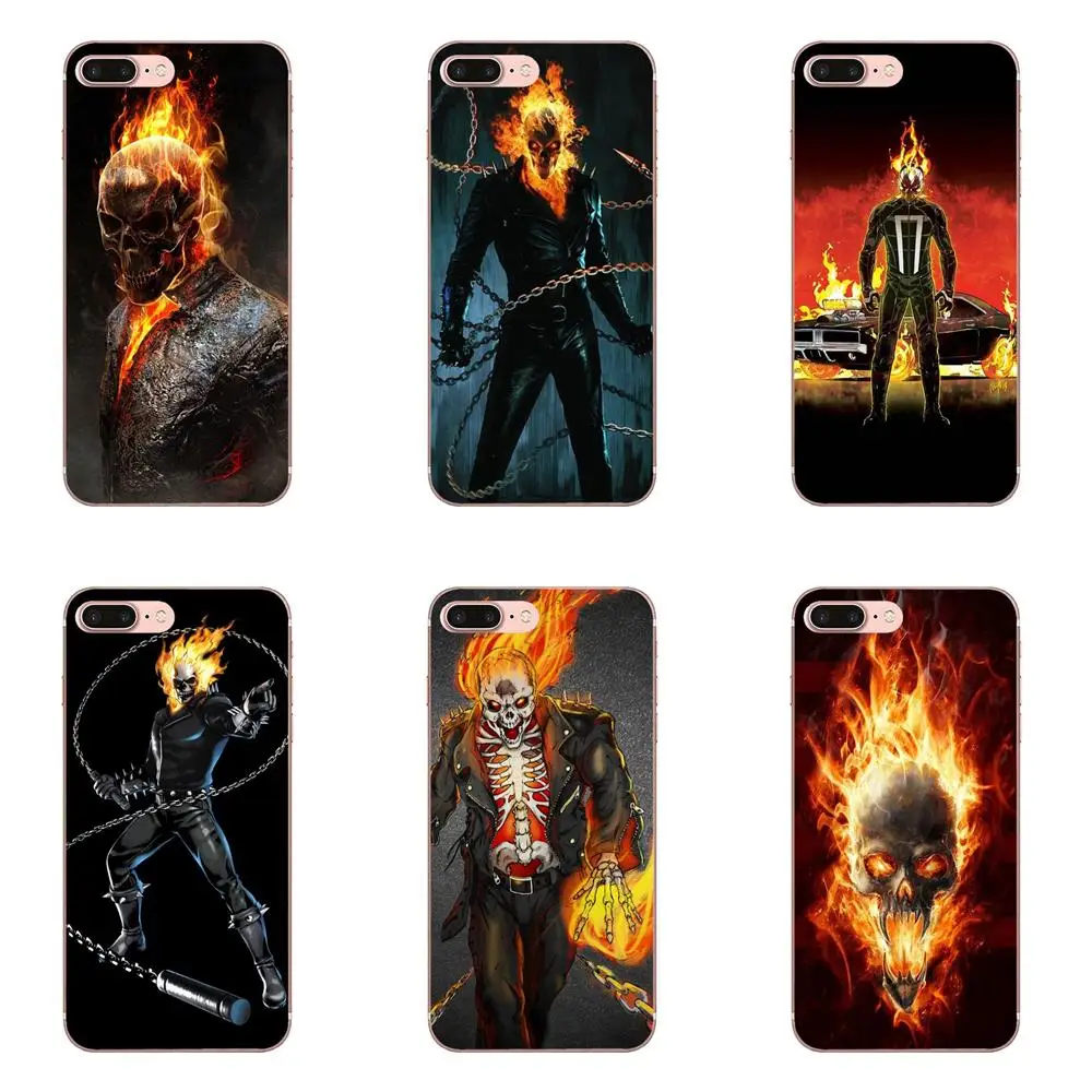 

TPU Print Cover Case Clayton Crain Ghost Rider For Apple iPhone 4 4S 5 5C 5S SE 6 6S 7 8 Plus X XS Max XR