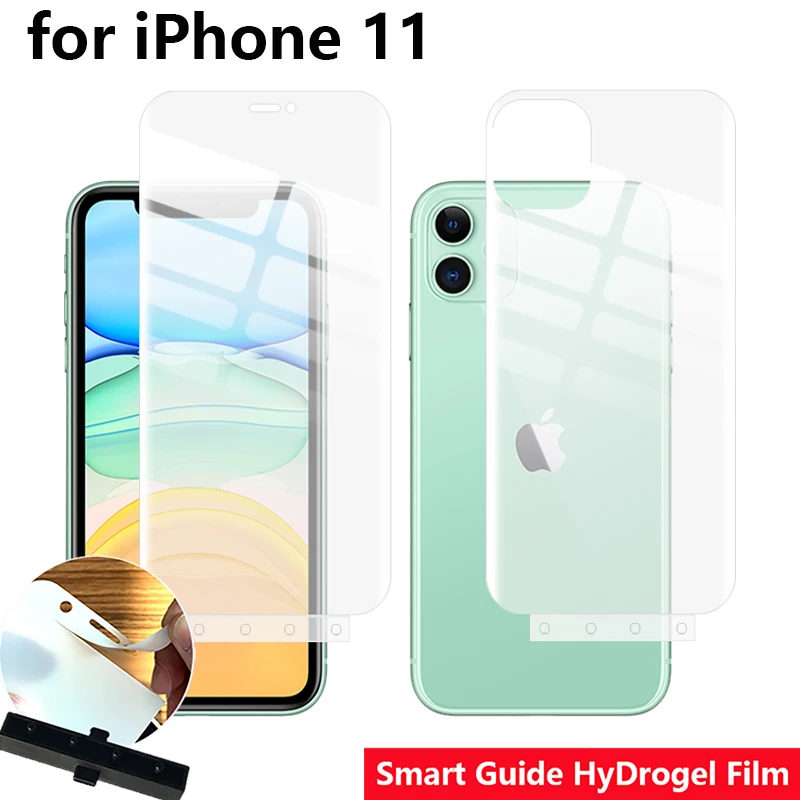 HOLAZING Smart Guide Tool Soft AUTO Fixed Hydrogel Film Full Screen Protector for iPhone 11 6.1" Optional Front & Back
HOLAZING Smart Guide Tool Soft AUTO Fixed Hydrogel Film Full Screen Protector for iPhone 11 6.1" Optional Front & Back