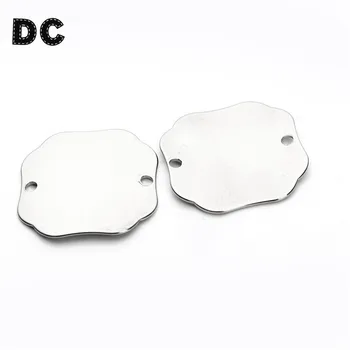 5Pcs/lot 31mm Stanless Steel Square Metal Stamping Blanks Tags with 2 Holes Connectors for Necklace Bracelet Jewelry Making 
5Pcs/lot 31mm Stanless Steel Square Metal Stamping Blanks Tags with 2 Holes Connectors for Necklace Bracelet Jewelry Making