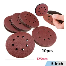 10Pcs 5 Inch 125mm Round Sandpaper 8 Hole Sanding Disc 40-2000 Grit Hook & Loop Wood Metal Wall Polishing Grinding Abrasive Tool
10Pcs 5 Inch 125mm Round Sandpaper 8 Hole Sanding Disc 40-2000 Grit Hook & Loop Wood Metal Wall Polishing Grinding Abrasive Tool