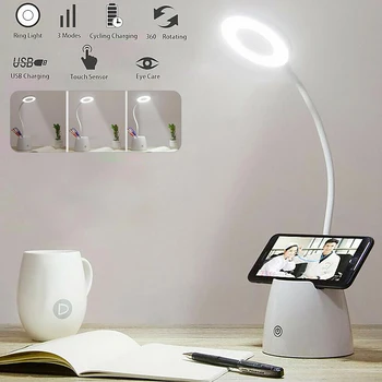 USB Rechargeable LED Desk Lamp Touch Dimming Adjustment Table Lamp for Children Reading Study Bedside Bedroom Reading Lamp 
USB Rechargeable LED Desk Lamp Touch Dimming Adjustment Table Lamp for Children Reading Study Bedside Bedroom Reading Lamp