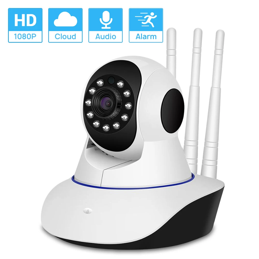 HD1080P PTZ Wi-Fi IP-камера с автослежением Радионяня двухстороннее аудио обнаружение