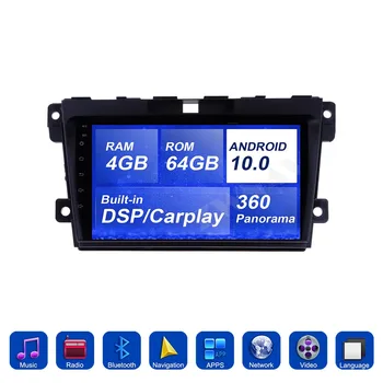 360 Camera 4+64 Android 10.0 Car Multimedia player For Mazda CX-7 2008 2009 2010 2011-2014 radio audio stereo GPS navi head unit
360 Camera 4+64 Android 10.0 Car Multimedia player For Mazda CX-7 2008 2009 2010 2011-2014 radio audio stereo GPS navi head unit