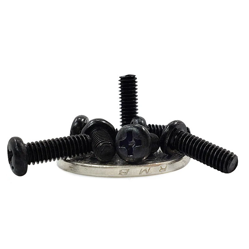 M1 M1.2 M1.4 M1.6 M1.7 Phillips Cross Recessed Pan Head Machine Small Screw Metric Thread Round Head Bolt Black Steel 1000pcs
M1 M1.2 M1.4 M1.6 M1.7 Phillips Cross Recessed Pan Head Machine Small Screw Metric Thread Round Head Bolt Black Steel 1000pcs