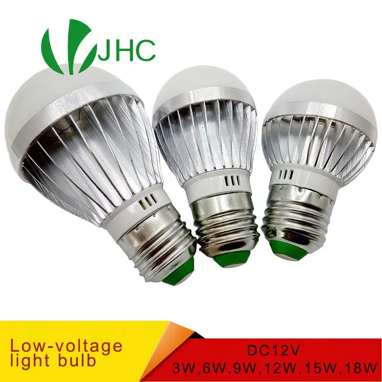 

E27 E14 LED Bulb Lights DC 12V smd 2835chip lampada luz E27 lamp 3W 6W 9W 12W 15W 18W spot bulb Led Light Bulbs