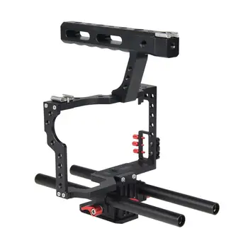 YELANGU C5 DSLR Camera Cage with Hand Grip 1/4'' 3/8'' Screw Cold shoe Aluminum Alloy Handheld For GH4/A7 Muticolor
YELANGU C5 DSLR Camera Cage with Hand Grip 1/4'' 3/8'' Screw Cold shoe Aluminum Alloy Handheld For GH4/A7 Muticolor