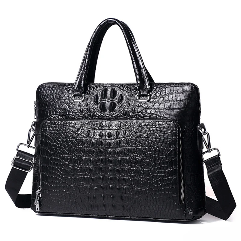 Business Crocodile Cow Leather Handbag Men's Messenger bags Tote Brand Alligator Pattern Shoulder bag Male Briefcase 14" Laptop
Business Crocodile Cow Leather Handbag Men's Messenger bags Tote Brand Alligator Pattern Shoulder bag Male Briefcase 14" Laptop