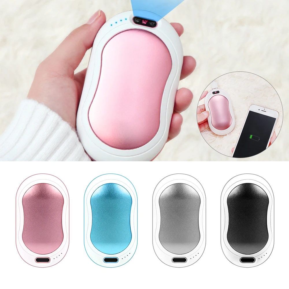 10000mAh 4 In 1 USB Rechargeable Hand Warmer Power Bank With Vibration Massage LED Flashlight Double-Side 5s Rapidly Heating 1pc
10000mAh 4 In 1 USB Rechargeable Hand Warmer Power Bank With Vibration Massage LED Flashlight Double-Side 5s Rapidly Heating 1pc