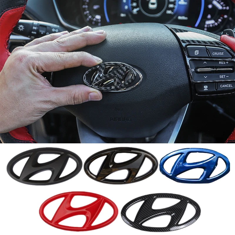 Автомобильная эмблема рулевого колеса наклейка для 2021 нового Hyundai подходит Elantra |