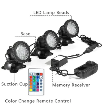 RGB 36LED Spotlight Outdoor Underwater Waterproof Light for Pool Swiming Garden Fountain Aquarium Landscape new
RGB 36LED Spotlight Outdoor Underwater Waterproof Light for Pool Swiming Garden Fountain Aquarium Landscape new