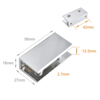 2 Pieces Glass Clamps Clips Holder Support Brackets Connector Adjustable Zinc Alloy Shower Door Hinges
2 Pieces Glass Clamps Clips Holder Support Brackets Connector Adjustable Zinc Alloy Shower Door Hinges