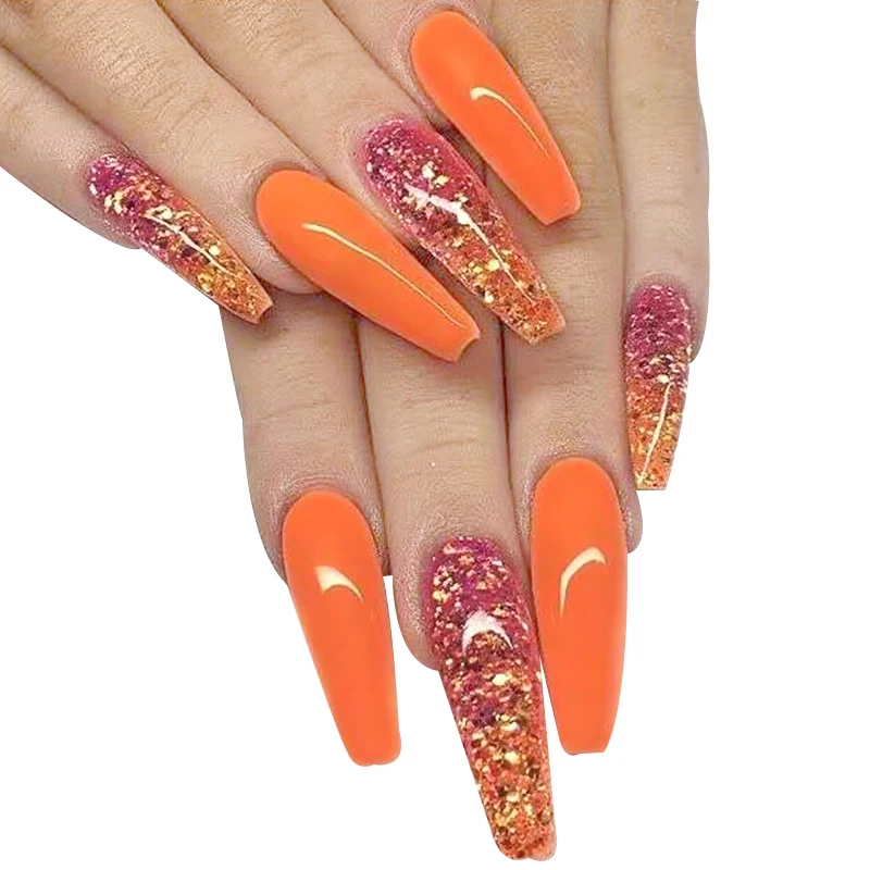 24pcs/set Long False Nails Press on Nails Rainbow Gradient Fake Nails Full Cover Nails Ballet Nail Tips Gliter Artificial Nails
24pcs/set Long False Nails Press on Nails Rainbow Gradient Fake Nails Full Cover Nails Ballet Nail Tips Gliter Artificial Nails