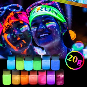 13 Bottles Glow in the Dark Colorful Luminous Paint for Party Nail Decoration Art Phosphor Pigment Fluorescent Paint 20g/bottle
13 Bottles Glow in the Dark Colorful Luminous Paint for Party Nail Decoration Art Phosphor Pigment Fluorescent Paint 20g/bottle