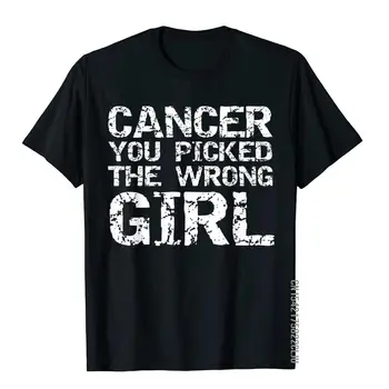 재미 있은 암 치료 선물 암 당신은 틀린 소녀 T-셔츠를 골랐다 판매 젊은 T 셔츠 Camisa Tees Cotton 3D Printed
