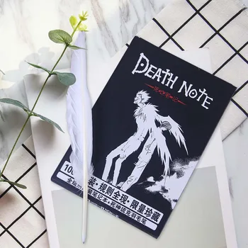 32K Death Note Anime Notebook Gift Feather Pen Traveler Handbook Anime Peripheral Pocket Book Learning Stationery
32K Death Note Anime Notebook Gift Feather Pen Traveler Handbook Anime Peripheral Pocket Book Learning Stationery