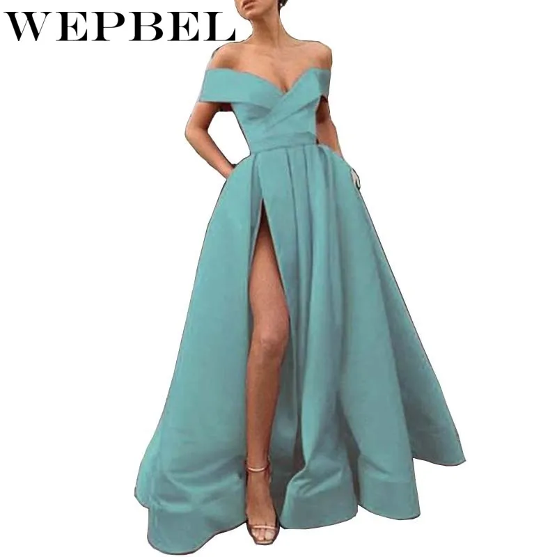 WEPBEL Split Party Dress Women Casual Deep V Neck Spring Summer Short Sleeve Solid A Line Long Elegant Sexy Floor-Length Dresses
WEPBEL Split Party Dress Women Casual Deep V Neck Spring Summer Short Sleeve Solid A Line Long Elegant Sexy Floor-Length Dresses