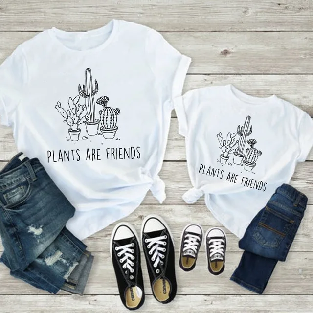 Plant Print Father and Son Family Wear T-shirt Mom and Daughter Fashion All-match Tops Kids Clothes Top Cut T-shirts
Plant Print Father and Son Family Wear T-shirt Mom and Daughter Fashion All-match Tops Kids Clothes Top Cut T-shirts