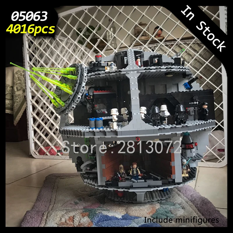 In Stock 05063 Star series Wars Death Star Force Waken UCS 4016pcs Model Building Blocks Compatible with 75159 Toys Bricks
In Stock 05063 Star series Wars Death Star Force Waken UCS 4016pcs Model Building Blocks Compatible with 75159 Toys Bricks