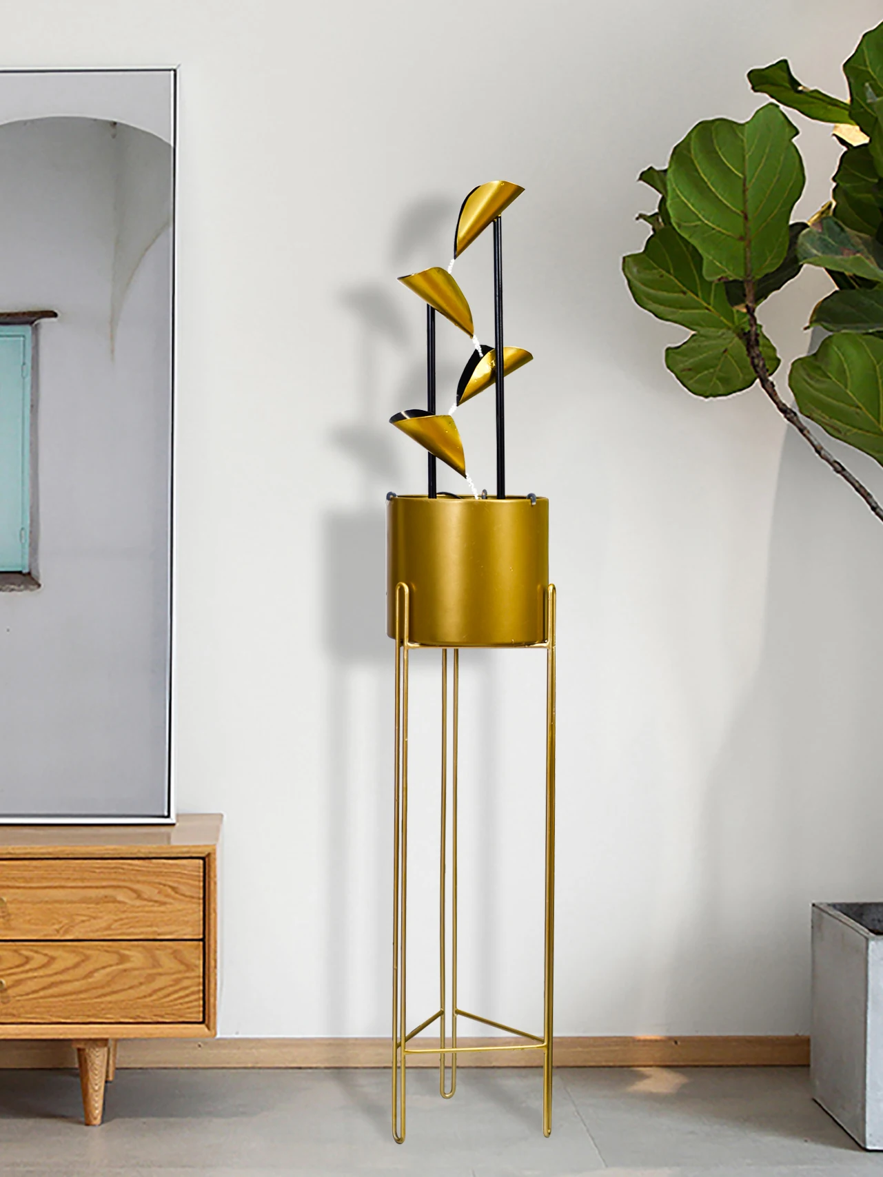 Modern simple indoor water ornaments high end home Yoga decoration Waterscape fountain moving gift 
Modern simple indoor water ornaments high end home Yoga decoration Waterscape fountain moving gift