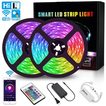 LED Strip Lights,WiFi LED Light Strip 10M 32.8Ft RGB 5050 LED Tape Lights RGB Rope Lights Waterproof Color Changing LED jk1864
LED Strip Lights,WiFi LED Light Strip 10M 32.8Ft RGB 5050 LED Tape Lights RGB Rope Lights Waterproof Color Changing LED jk1864