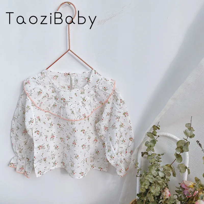 Блузка для девочек сезон весна Новинка 2020 года детская одежда в Корейском стиле