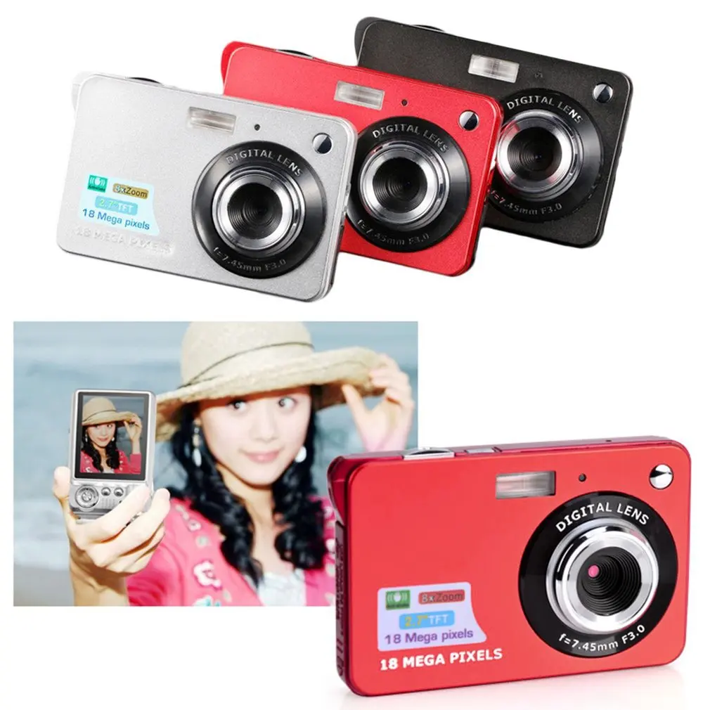 

2021 HOT Digital Camera HD TFT LCD Display video camera 18MP 720P 8x Zoom Anti-Shake Camcorder CMOS 2.7 Inch Micro