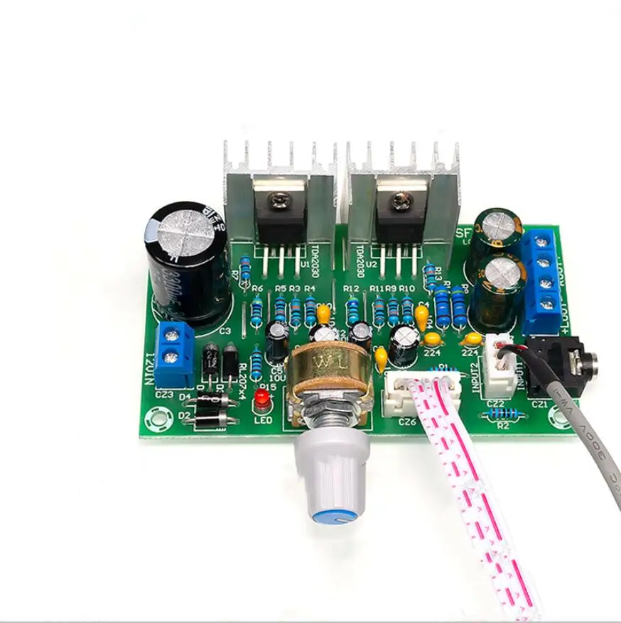 Mini TDA2030 Dual Channel Power Amplifier Board 15W+15W Audio Amplifier Amplificador For Home Sound Theater DIY
Mini TDA2030 Dual Channel Power Amplifier Board 15W+15W Audio Amplifier Amplificador For Home Sound Theater DIY