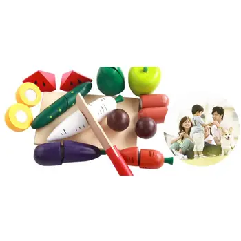 Wooden Cutting Vegetables Set Pretend Play Kitchen Toy DXAD 
Wooden Cutting Vegetables Set Pretend Play Kitchen Toy DXAD