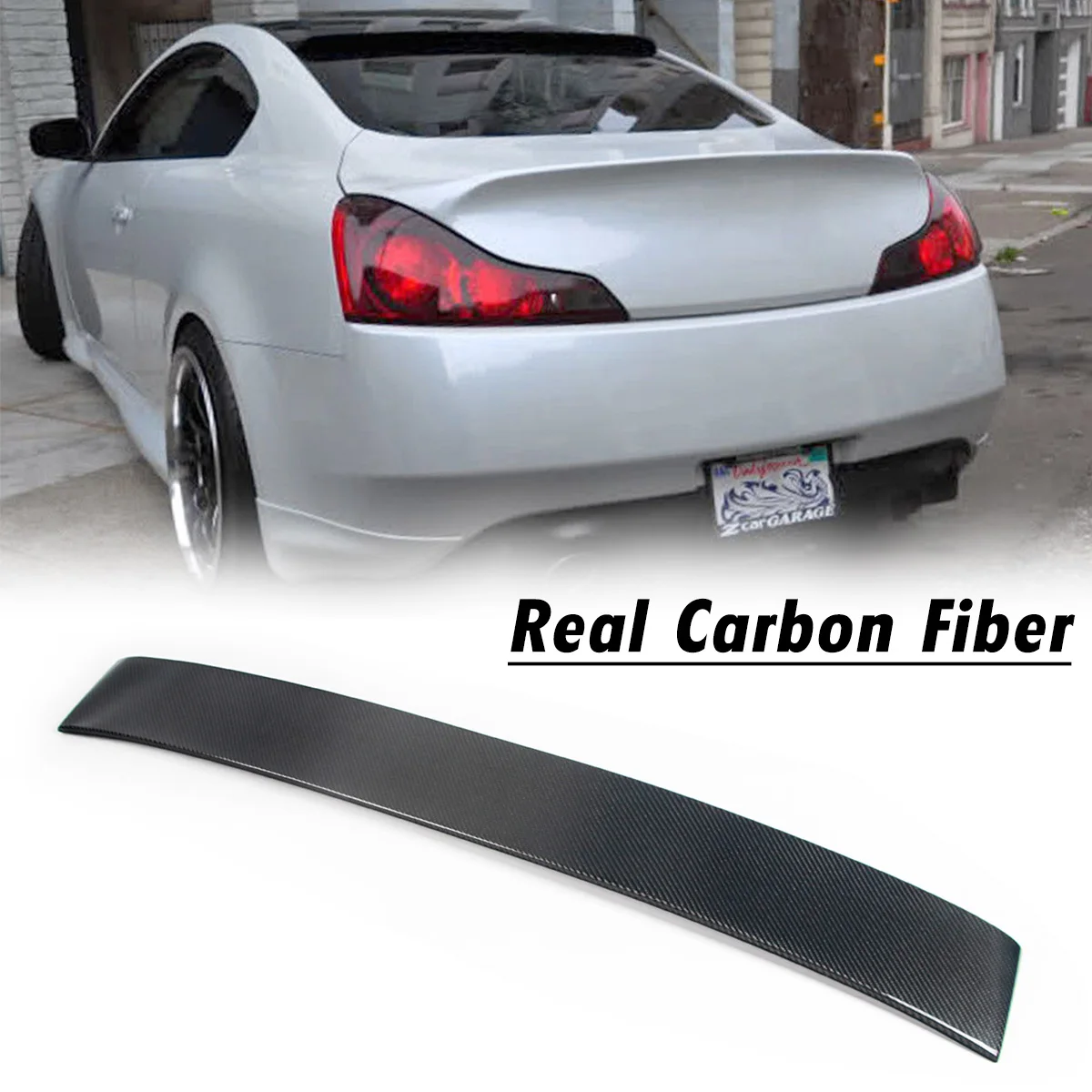 Real Carbon Fiber Rear Roof Lip Spoiler Tail Trunk Boot Wing Cover Accessories For Infiniti G37 2 Door Coupe Model 2007-2014
Real Carbon Fiber Rear Roof Lip Spoiler Tail Trunk Boot Wing Cover Accessories For Infiniti G37 2 Door Coupe Model 2007-2014