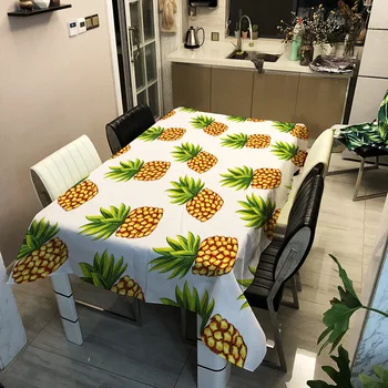 Pineapple Print 3D Tablecloth Colorful Tropical Fruit Thicken Washable Rectangular Table Cloth for Kitchen Polyester Fabric
Pineapple Print 3D Tablecloth Colorful Tropical Fruit Thicken Washable Rectangular Table Cloth for Kitchen Polyester Fabric