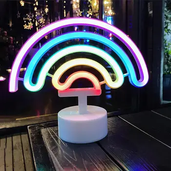 LED Neon Sign Neon light Rainbow Neon lamp USB / AAA Battery Powered Christmas,New Year,Birthday,Party Gift Home Decoration
LED Neon Sign Neon light Rainbow Neon lamp USB / AAA Battery Powered Christmas,New Year,Birthday,Party Gift Home Decoration