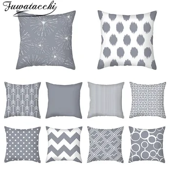 Fuwatacchi Decorative Cushion Cover Geometric Polyester Throw Pillowcase for Home Sofa Couch Bed Gray Color Pillow Cover Single
Fuwatacchi Decorative Cushion Cover Geometric Polyester Throw Pillowcase for Home Sofa Couch Bed Gray Color Pillow Cover Single