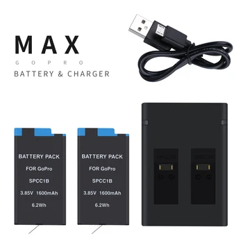 New 1600mAh Battery For GoPro Max Rechargeable Lithium Battery 360 Panoramic Action Camera Batteries Accessories
New 1600mAh Battery For GoPro Max Rechargeable Lithium Battery 360 Panoramic Action Camera Batteries Accessories