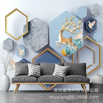 Northern European-Style Decoration Style Stereo Space Geometry Graphics Television Sofa Wall Seamless Mural
Northern European-Style Decoration Style Stereo Space Geometry Graphics Television Sofa Wall Seamless Mural