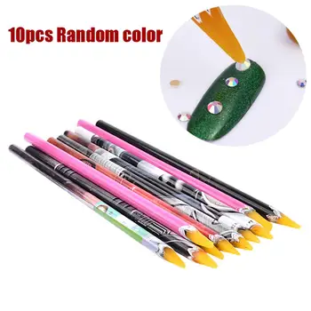 10Pcs Self-Adhesive Resin Rhinestone With Sticky Point Drill Pen Stick Drill Special Point Drill Tool Nail Art Crystal Tool
10Pcs Self-Adhesive Resin Rhinestone With Sticky Point Drill Pen Stick Drill Special Point Drill Tool Nail Art Crystal Tool