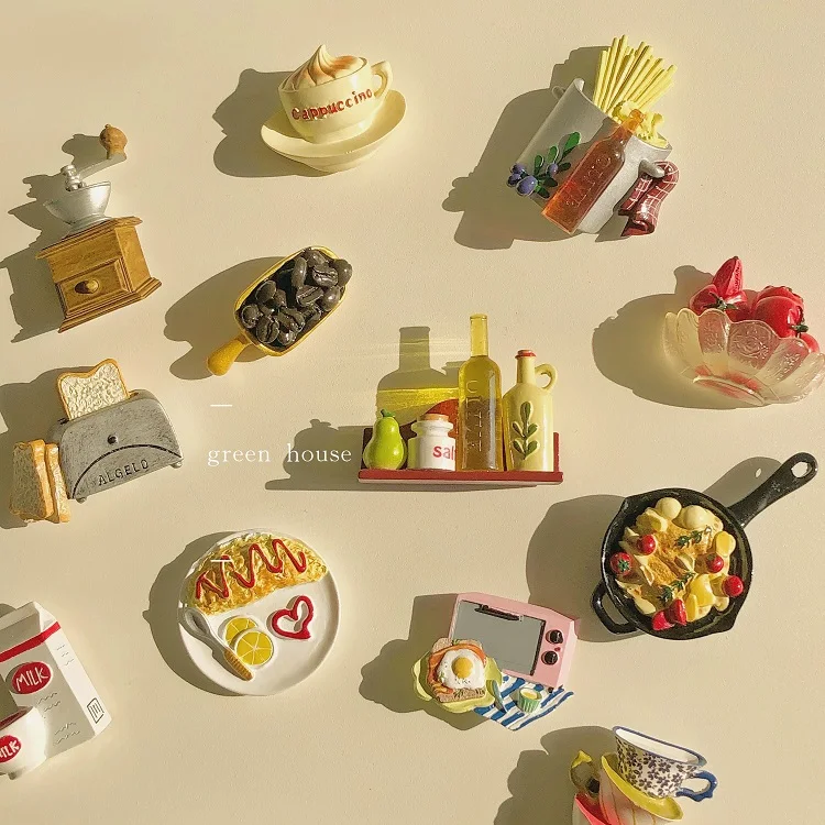 Korean Ins Kitchen Series Tableware Food Three-Dimensional Magnetic Refrigerator Stickers
Korean Ins Kitchen Series Tableware Food Three-Dimensional Magnetic Refrigerator Stickers