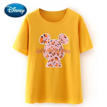 Disney Chic Fashion Mickey Mouse Cartoon Letter Print Women T-Shirt Cotton O-Neck Pullover Short Sleeve Loose Tee Tops 3 Colors
Disney Chic Fashion Mickey Mouse Cartoon Letter Print Women T-Shirt Cotton O-Neck Pullover Short Sleeve Loose Tee Tops 3 Colors
