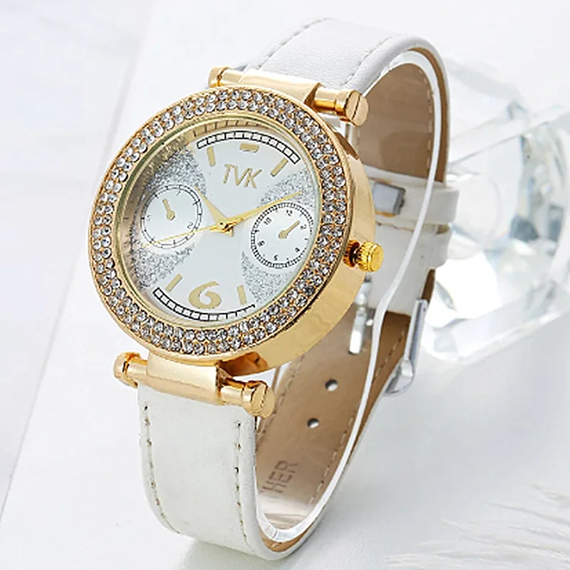 Zegarek New Luxury Brand TVK Men Women Sports Watch Reloj Fashion 4 Colour Leather Band Rhinestone Ladies Dress Quartz Clock
Zegarek New Luxury Brand TVK Men Women Sports Watch Reloj Fashion 4 Colour Leather Band Rhinestone Ladies Dress Quartz Clock