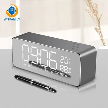 LED Digital Alarm Clock Portable Wireless Bluetooth Temperature Display with FM Radio Home Watch Electronic Subwoofer Desktop
LED Digital Alarm Clock Portable Wireless Bluetooth Temperature Display with FM Radio Home Watch Electronic Subwoofer Desktop
