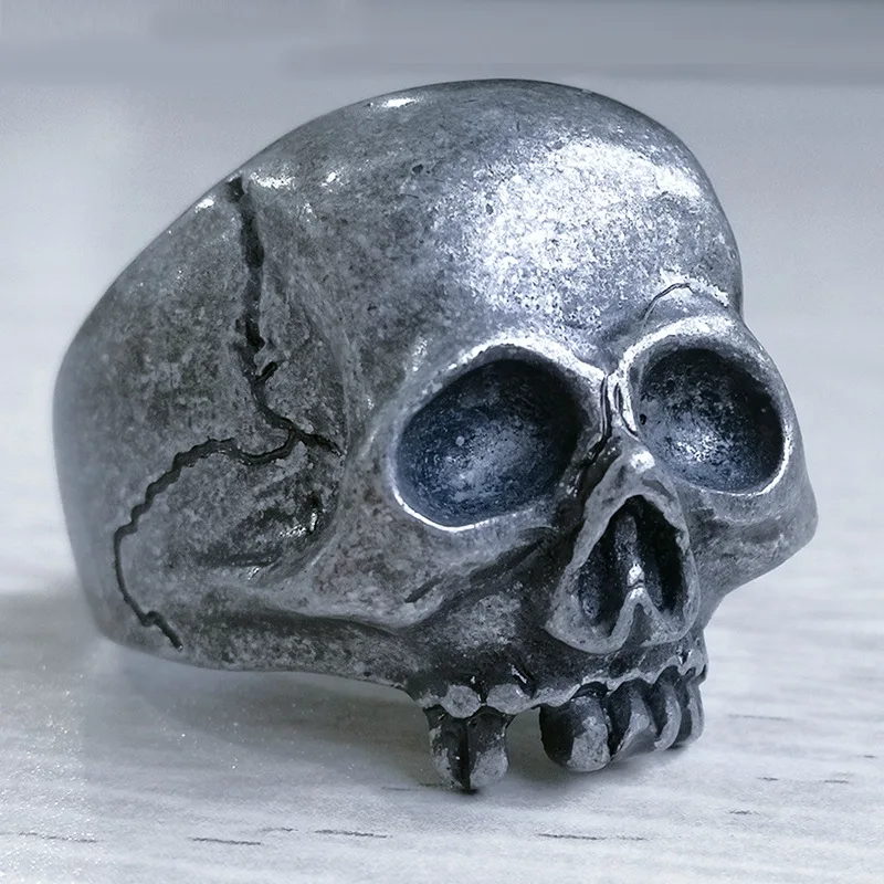 Vintage Titanium Steel Human Cranium Rings Heavy Gothic Silver Color Skull Ring Biker Ring Men's Punk Jewelry 7-14 Size
Vintage Titanium Steel Human Cranium Rings Heavy Gothic Silver Color Skull Ring Biker Ring Men's Punk Jewelry 7-14 Size