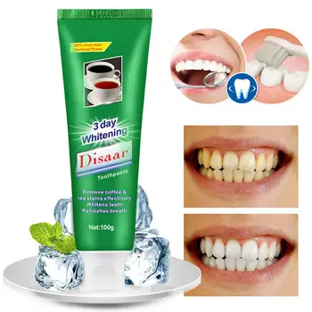 

Fexport 3-Day Whitening Toothpaste Remove Coffee Tea Stains Whitens Teeth Refreshes Breath Oral Care